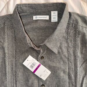 Cubavera Gray‎ Button-Up Shirt